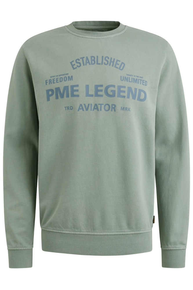 PME legend blauwe heren sweater | Vooraanzicht