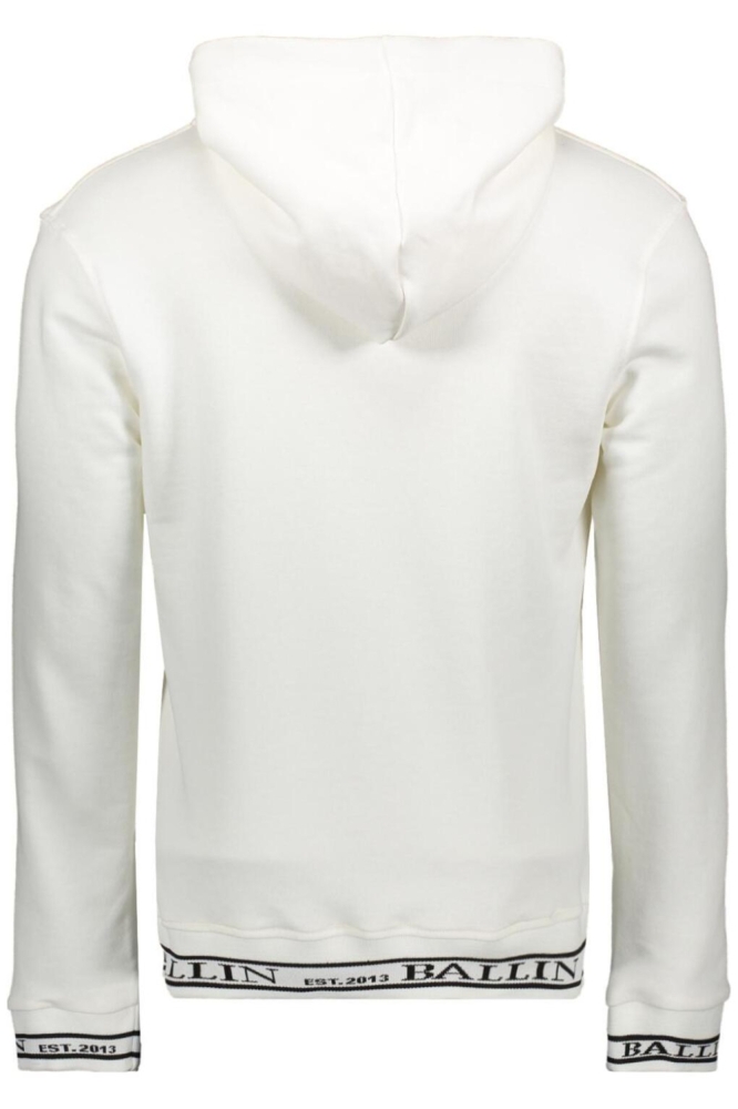 Ballin witte heren sweater | Achteraanzicht