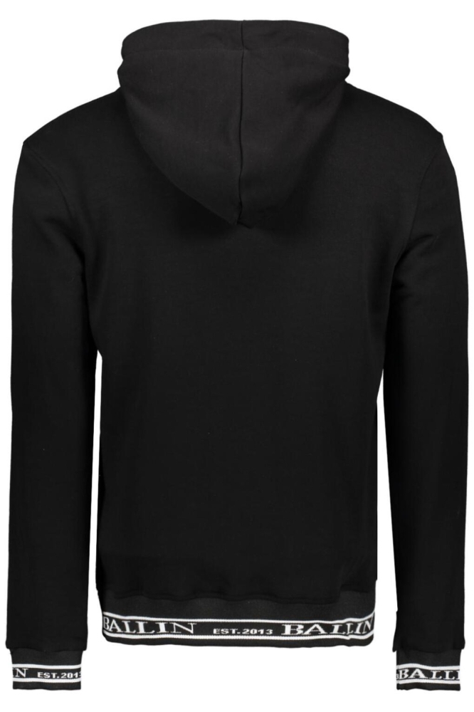 Ballin zwarte heren sweater | Achteraanzicht