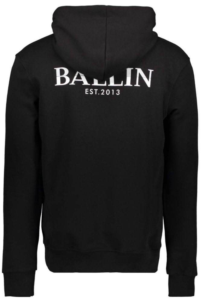 Ballin zwarte heren sweater | Achteraanzicht