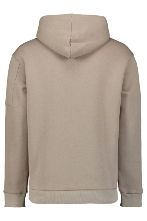 NO-EXCESS grijze heren sweater | Achteraanzicht