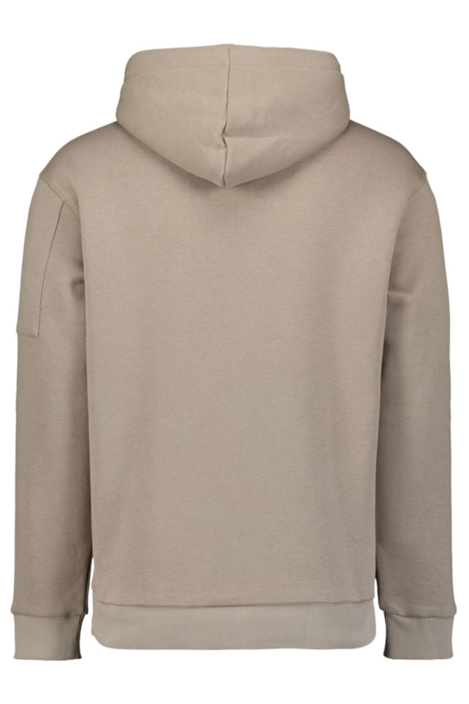 NO-EXCESS grijze heren sweater | Achteraanzicht