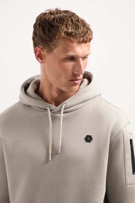 NO-EXCESS grijze heren sweater | Close up