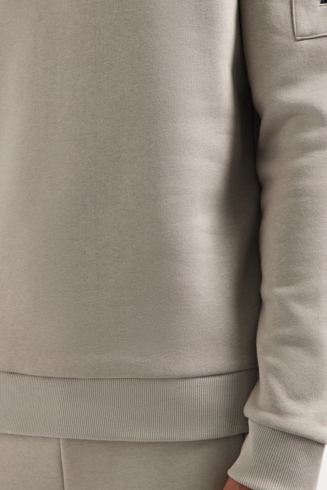 NO-EXCESS grijze heren sweater | Close up