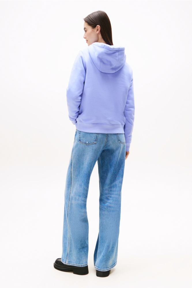 Tommy Jeans paarse dames sweater | Model achteraanzicht