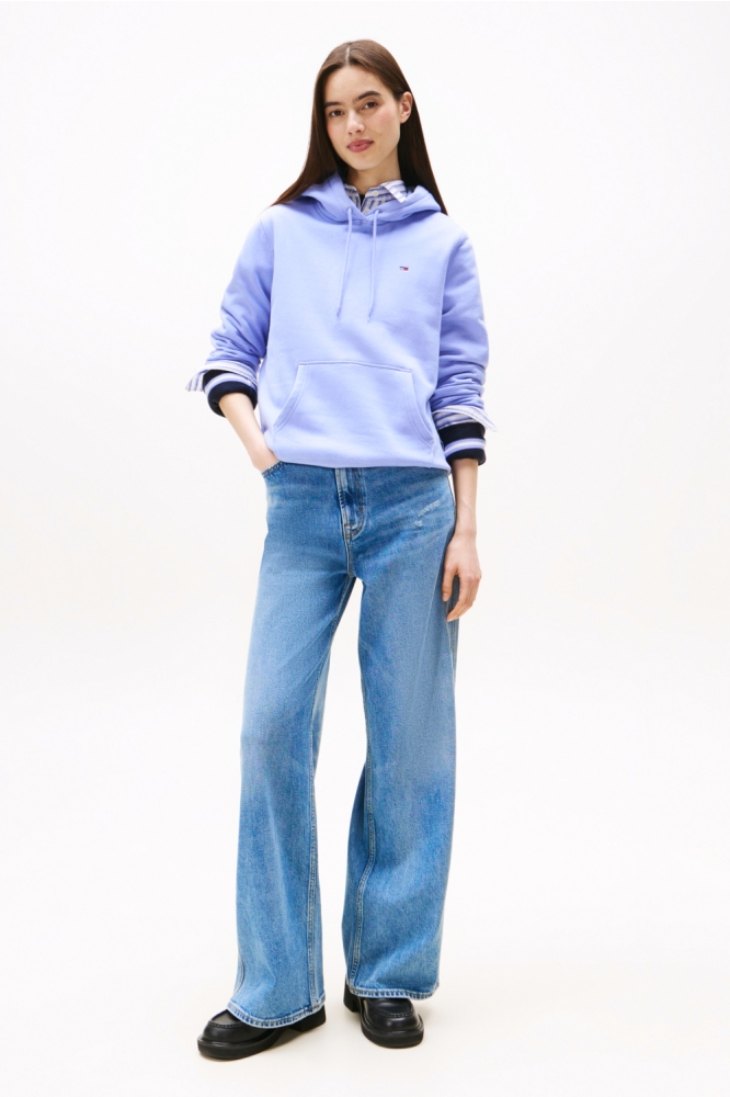 Tommy Jeans paarse dames sweater | Model