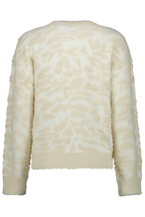 Cars ecru dames vest | Achteraanzicht