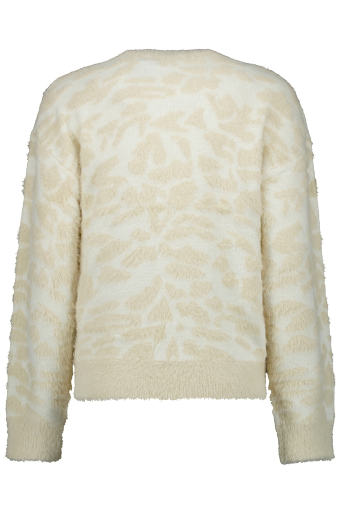 Cars ecru dames vest | Achteraanzicht