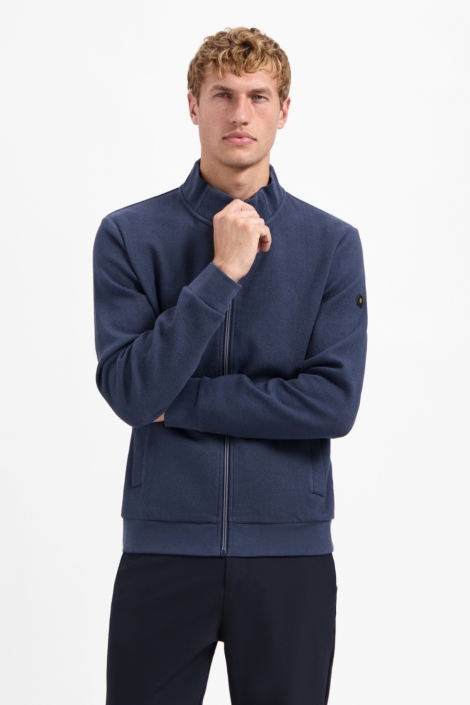 NO-EXCESS blauwe heren vest | Model vooraanzicht