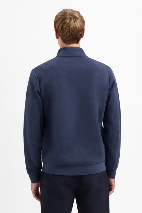 NO-EXCESS blauwe heren vest | Model achteraanzicht