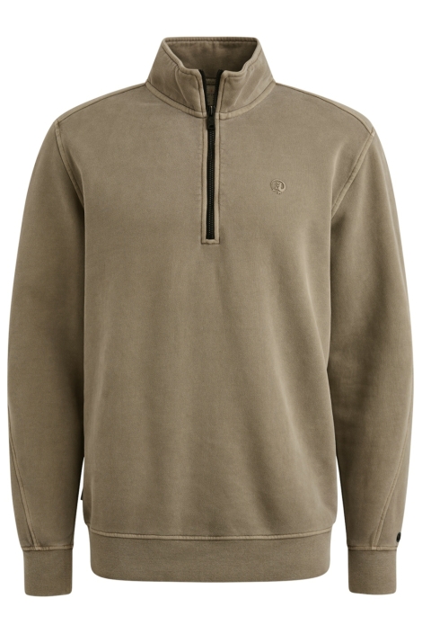 Cast Iron groene heren sweater | Vooraanzicht