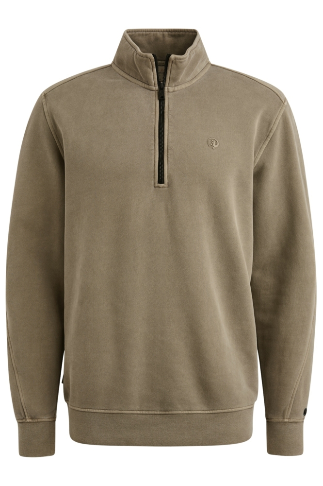 Cast Iron groene heren sweater | Vooraanzicht