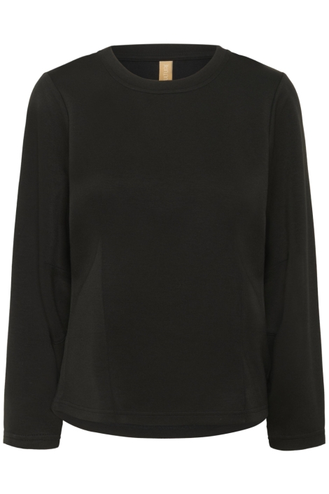 Culture zwarte dames t-shirt | Vooraanzicht