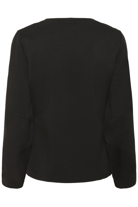 Culture zwarte dames t-shirt | Achteraanzicht