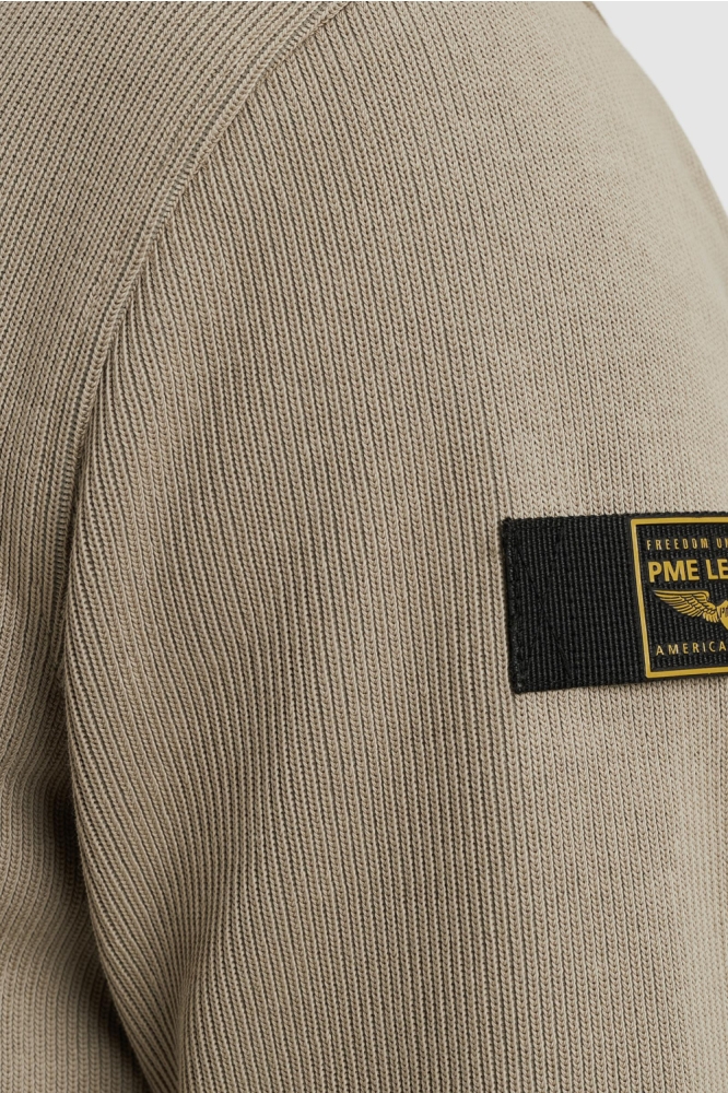 PME legend beige heren trui | Close up