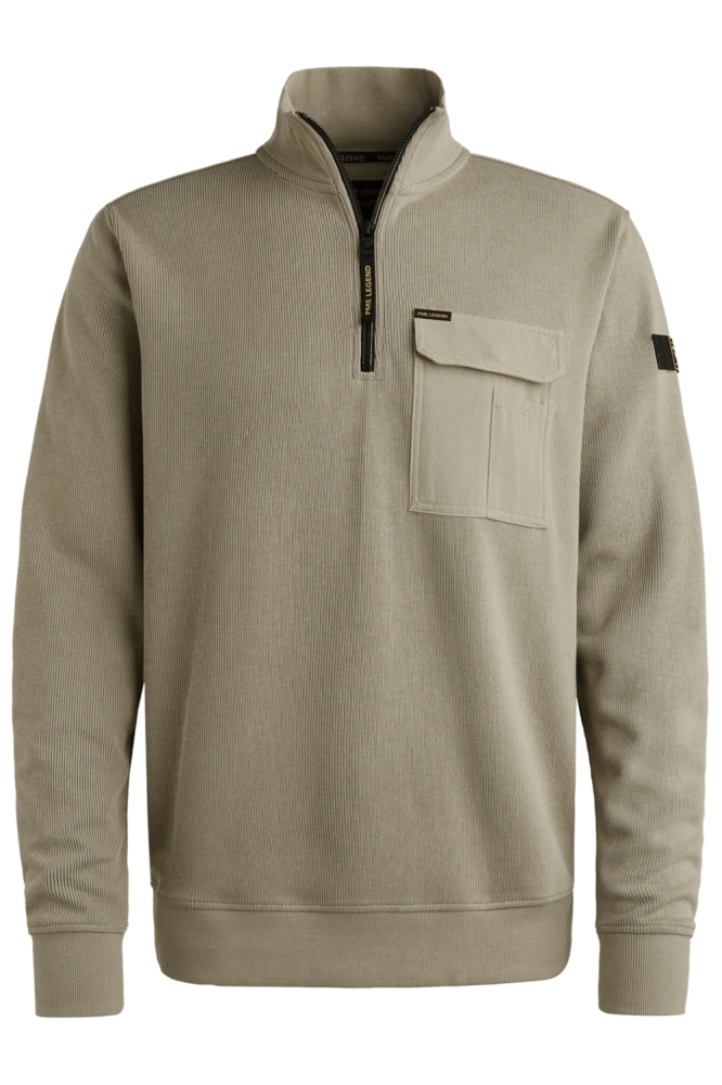 PME legend beige heren trui | Vooraanzicht