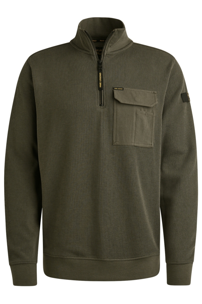 PME legend groene heren trui | Vooraanzicht