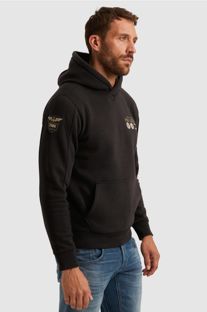 PME legend zwarte heren sweater | Model zijaanzicht