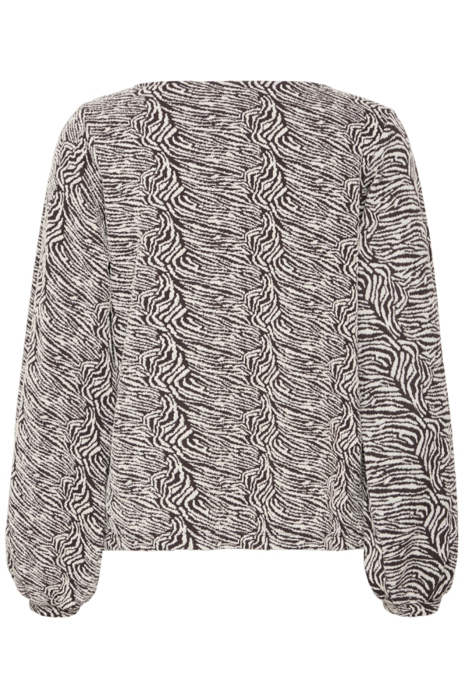 Ichi bruine dames trui | Achteraanzicht