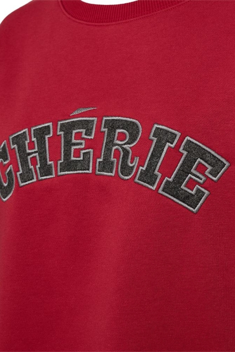 Freequent rode dames sweater | Close up