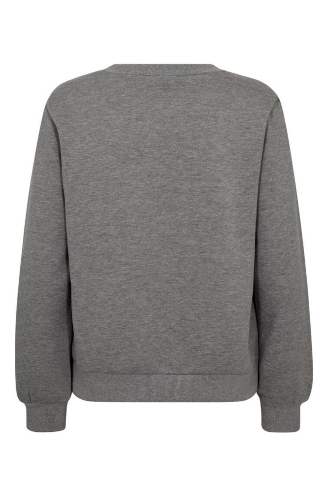 Freequent grijze dames sweater | Achteraanzicht