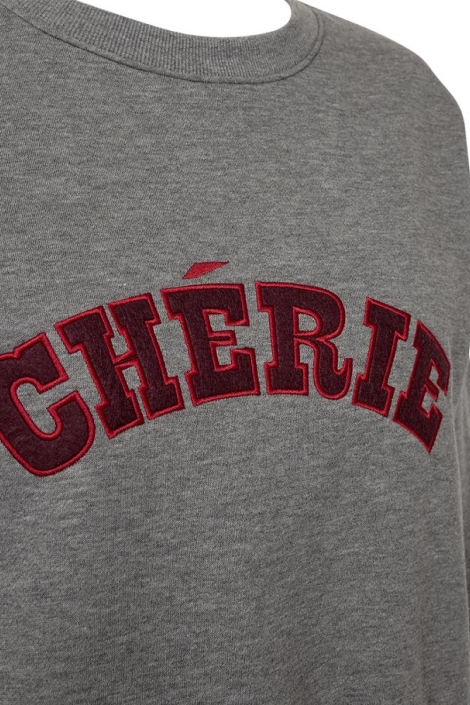 Freequent grijze dames sweater | Close up