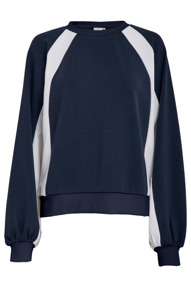 Peppercorn blauwe dames sweater | Vooraanzicht