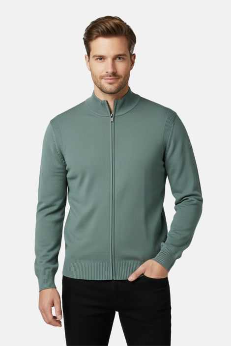 Cars groene heren vest | Model vooraanzicht