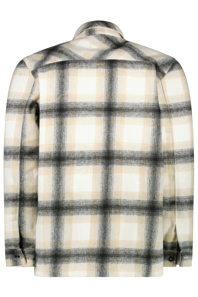 Cars beige heren overhemd | Achteraanzicht