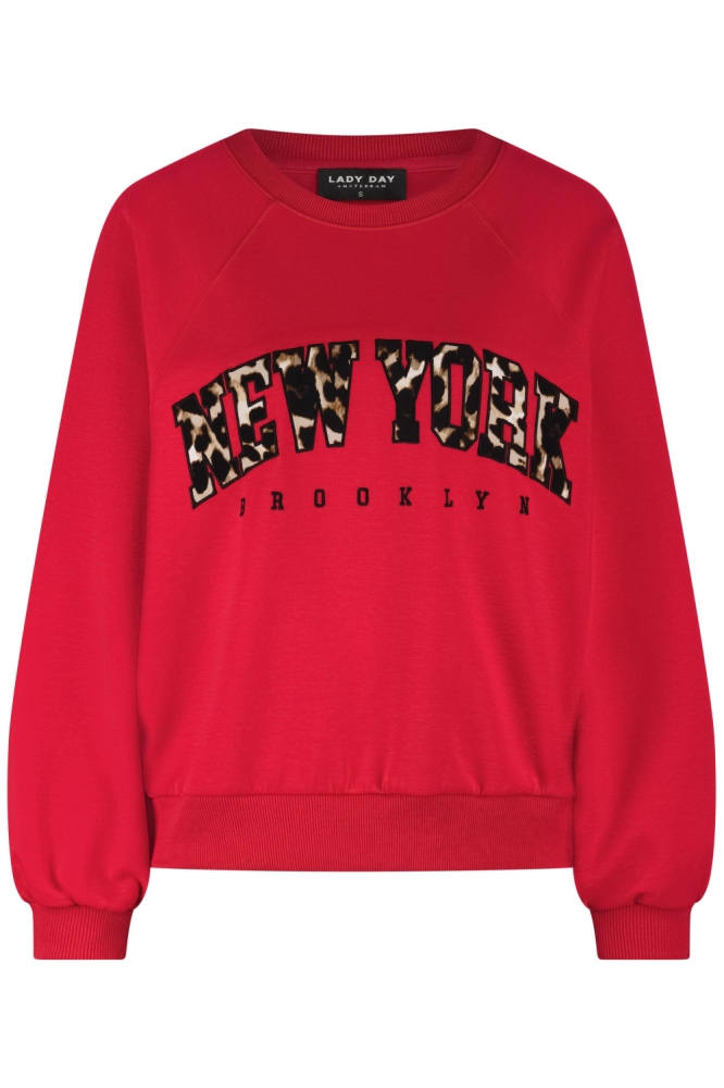 Lady Day rode dames sweater | Vooraanzicht