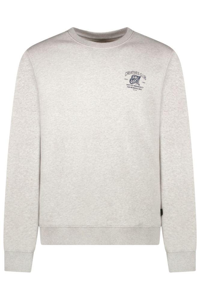 Cars grijze heren sweater | Vooraanzicht