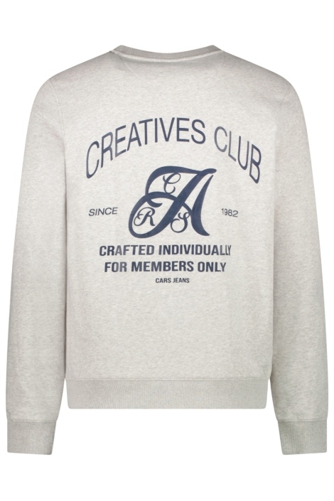 Cars grijze heren sweater | Achteraanzicht