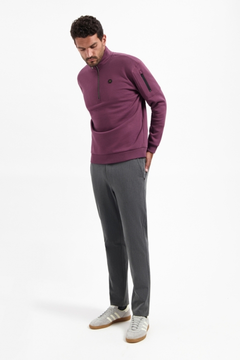 NO-EXCESS paarse heren sweater | Model