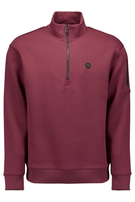 NO-EXCESS paarse heren sweater | Vooraanzicht