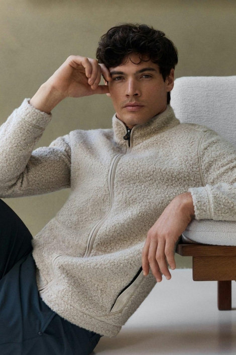 NO-EXCESS beige heren vest | Sfeerbeeld, In situatie