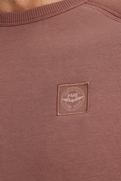 PME legend roze heren sweater | Kleurstaal