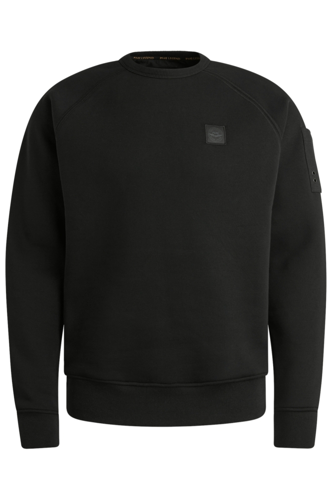 PME legend zwarte heren sweater | Vooraanzicht