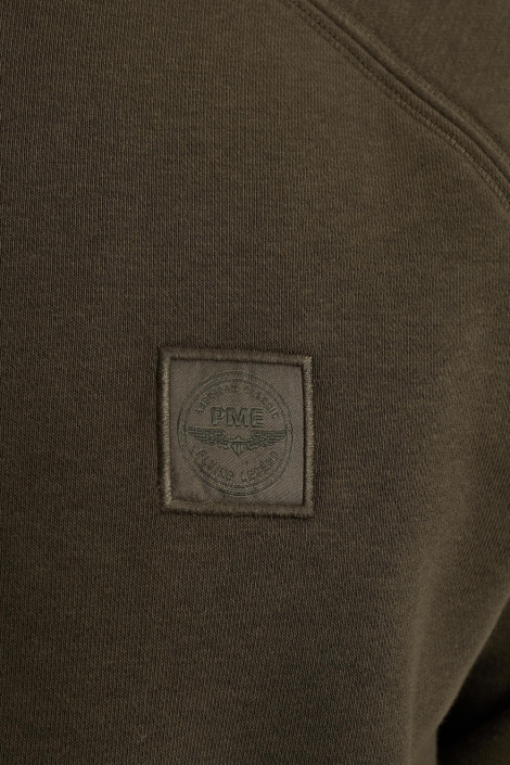 PME legend groene heren sweater | Close up