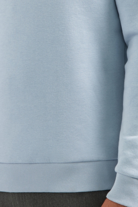 NO-EXCESS blauwe heren sweater | Close up