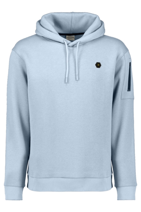 NO-EXCESS blauwe heren sweater | Vooraanzicht