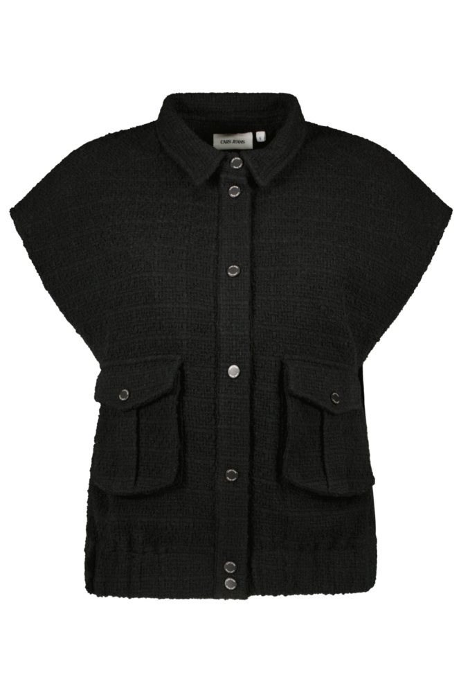 Cars zwarte dames gilet | Vooraanzicht