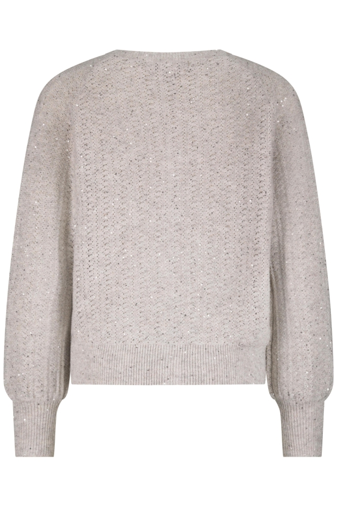 Red Button grijze dames vest | Achteraanzicht