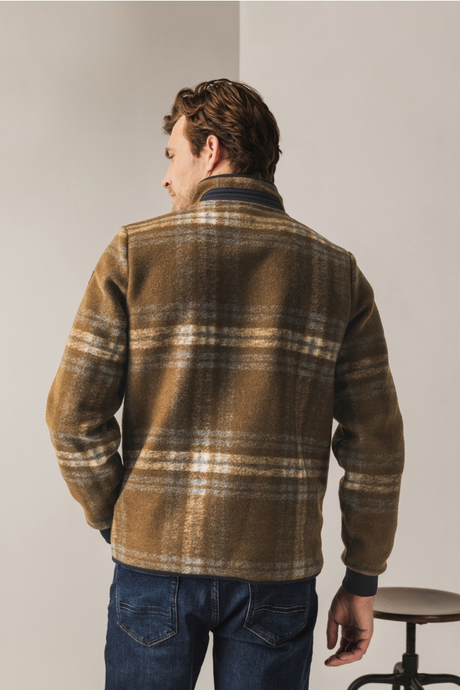 State of Art bruine heren vest | Model achteraanzicht