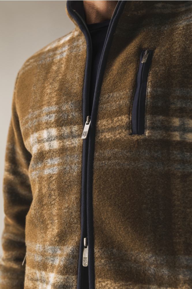 State of Art bruine heren vest | Kleurstaal