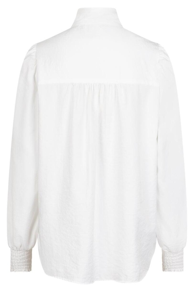 Red Button witte dames blouse | Achteraanzicht