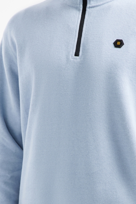 NO-EXCESS blauwe heren trui | Close up