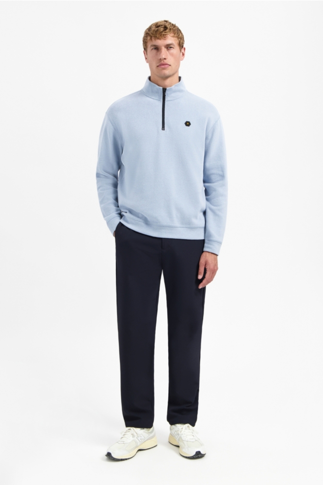 NO-EXCESS blauwe heren trui | Model