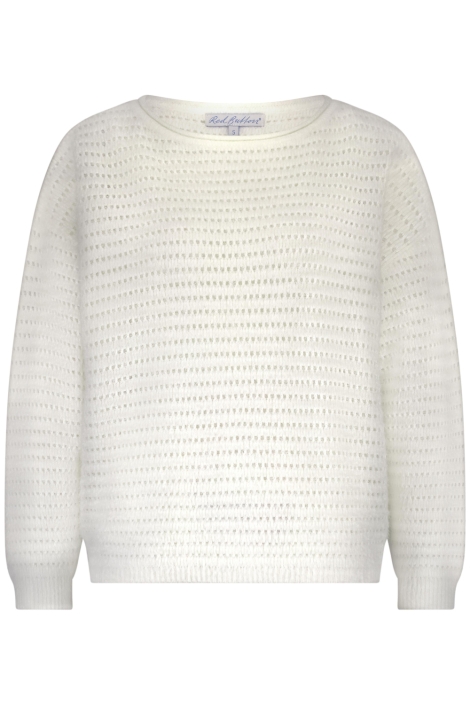 Red Button ecru dames trui | Vooraanzicht