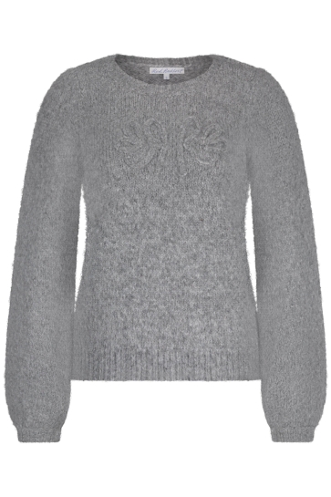 Red Button SWEATER RB LOGO SRB4615 GREY MELANGE