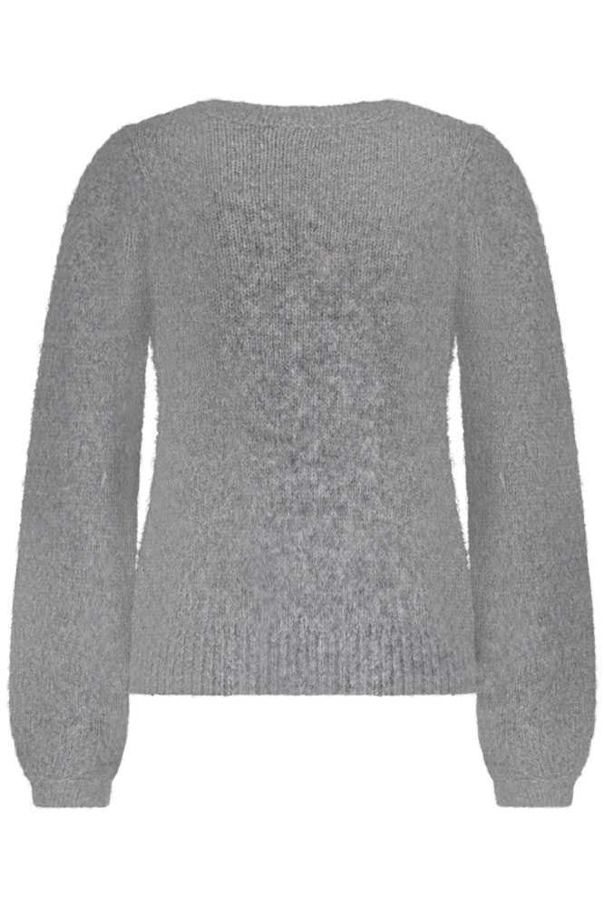 Red Button grijze dames trui | Achteraanzicht